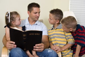 We have a family Bible reading before bed