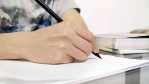 Each child writes a one page essay
